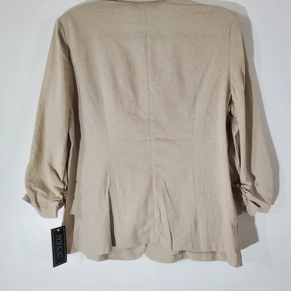 NYCC New York Clothing Co. NWT Women's Beige Blazer - Picture 5 of 9